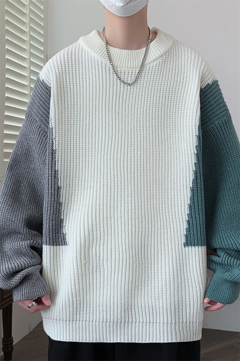 【新品】2025秋冬男士时尚休闲百搭针织毛衣潮流-M5110-P45,男装针织衫/毛衣,星座1105-1