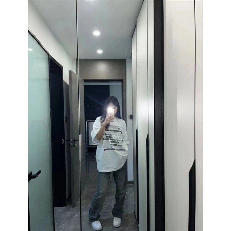 T0766-P25潮标语字母纯棉印花T白色全棉男女款情侣上衣短袖,男装T恤,星座617A-2