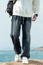 2025秋季新款海景大码美式磨毛牛仔裤M-5XGK23512-P50，男装牛仔裤，电商A022