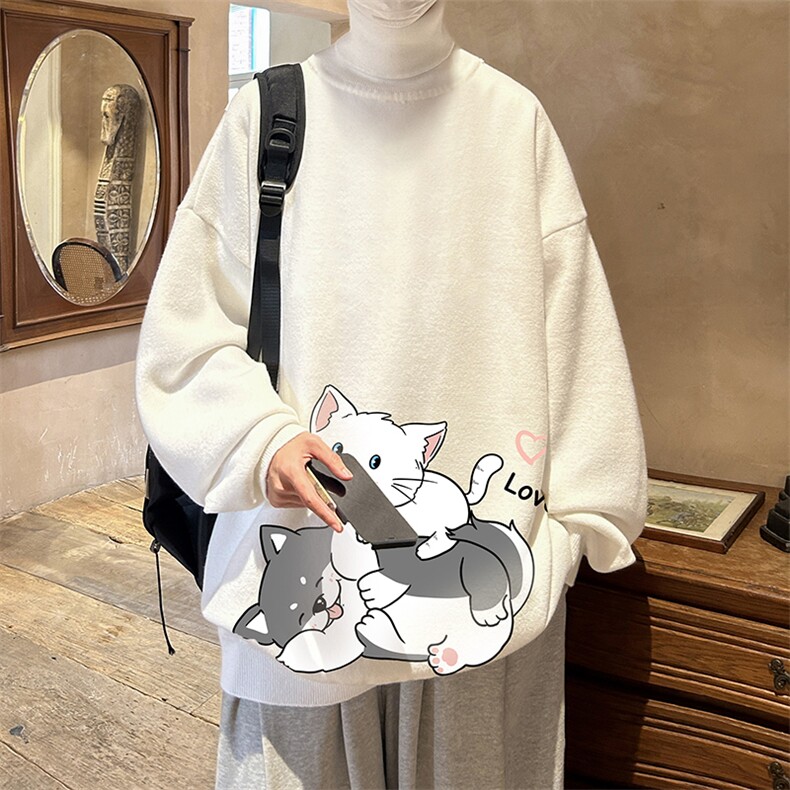 控68高领毛衣男士大码内搭毛线衣男 GM45300-P45加绒款-P65图片