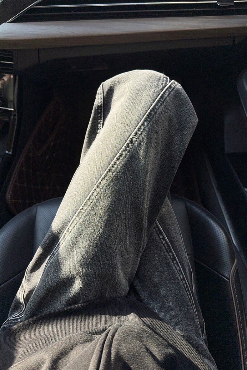 B221美式ins高街暗黑小众修身微喇牛仔裤LK24415-特P45控78,男装牛仔裤,电商B221