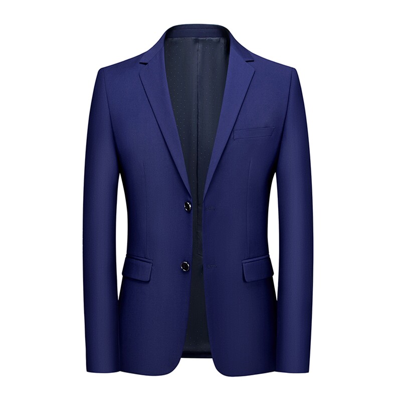 87882-1男士2023年春季新款长袖纯色西服便服正装小西装免烫P118，男装西服，电商B360