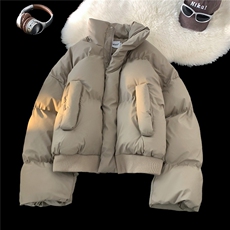 美式冬季复古短款棉服男潮高级感设计感加厚外套情侣D499特P72，男装棉衣，电商A335-1（原A458）
