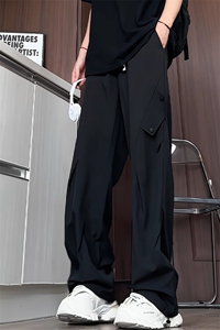 K5016/特P35新款宽松美式休闲裤男士伞兵工装裤休闲长裤阔腿裤图片