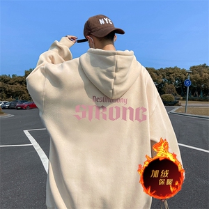 500克重磅秋冬美式加绒加厚卫衣外套DL1712常规特P35加绒特40图片