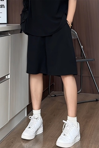 K5053/特P20夏季简约宽松透气短裤男纯色大码潮裤子五分裤中裤子图片