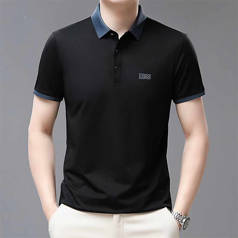 夏季男士短袖休闲t恤百搭polo衫中年爸爸夏装上衣QP1635-P55,男装Polo衫,星座1105-3