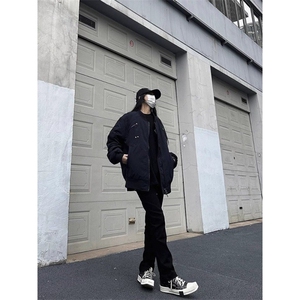 1506/QS61020/P84夹克外套男女秋冬立领加厚抽皱cleanfit棉服潮图片