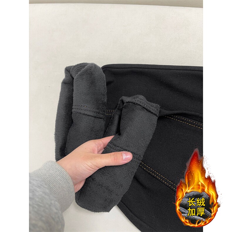 B221美式ins高街暗黑直筒加绒弯刀牛仔裤LK25597-特P48控88,男装牛仔裤,电商B221