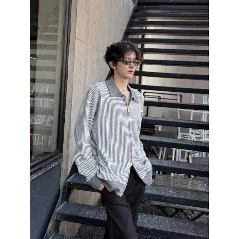 美式复古灰色连帽卫衣女oversize秋冬休闲宽松韩系慵懒风上衣外套,女装短外套,星座506A