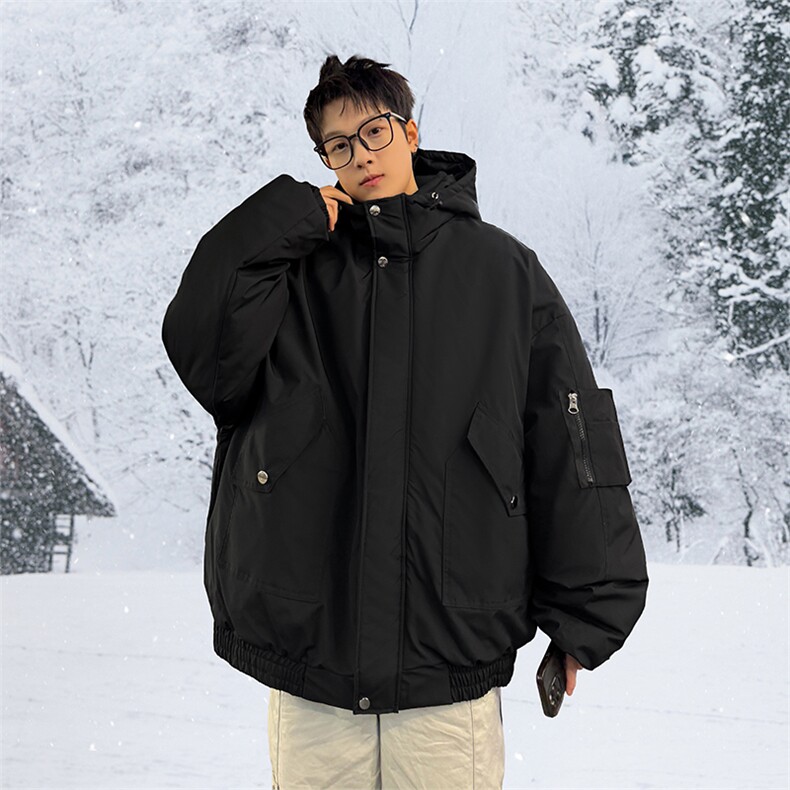 棉服男冬季新款港风宽松连帽棉衣MF9006-P90,男装棉衣,星座214-3