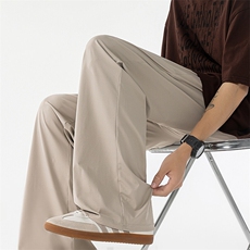 轻薄透气高弹力户外速干冰皮裤男女同款面膜冰丝裤K08P40，男装皮裤，电商A073