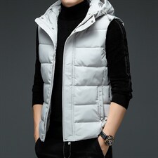 XS98809男士棉衣马甲秋冬男士时尚百搭保暖休闲连帽坎肩外套P118,男装背心/马甲,钱塘6003（原4033）