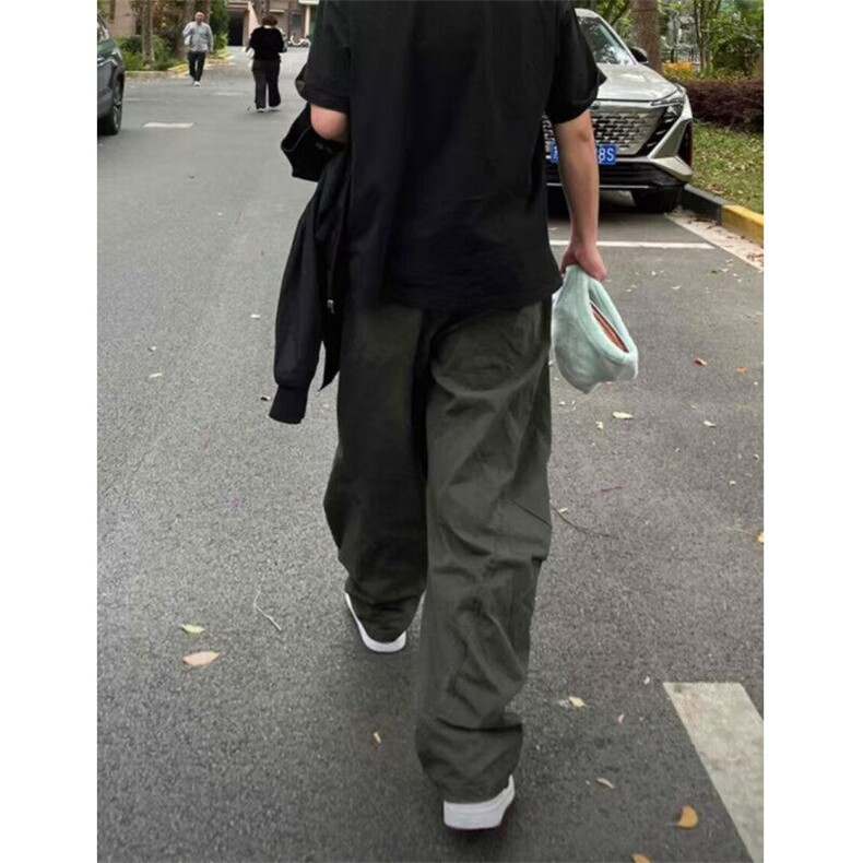 美式复古机能伞兵裤，休闲宽松，网图-A061-AX01391-特P55,男装休闲裤,电商A061