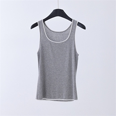 天丝宽肩背心，女装针织衫/毛衣，优麦羊绒（原洪叶羊绒）