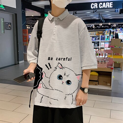 PL57116-P35翻领短袖polo衫男大码胖子半袖t恤男有领保罗衫模特，男装Polo衫，电商A040