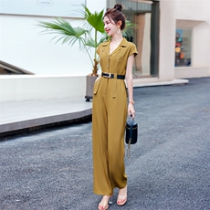 2023夏装新款时尚潮流简约气质修身连体裤，女装连体裤，米雪儿