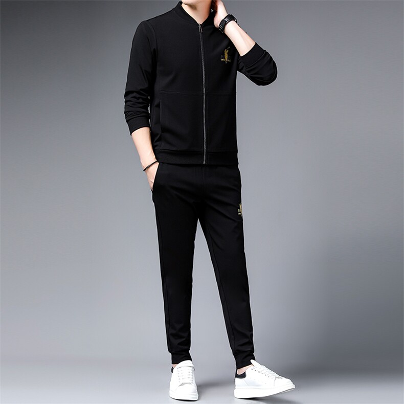 SA9612-3钱塘2020-2冬季新款百搭帅气中青年男士卫衣套装P240,男装休闲套装,钱塘207-2
