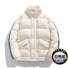 Y2378-P215M-8XL冬季大码90白鸭绒羽绒服提花面包服控298，男装羽绒服，星座109