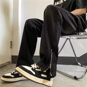 复古牛仔裤男款直筒宽松潮牌阔腿美式百搭休闲长裤513ACK2423P37图片