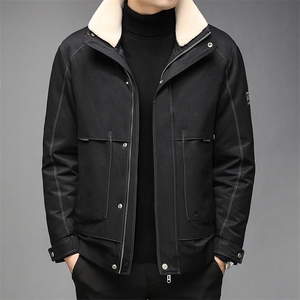 AN9828钱塘2020-3秋冬新款男士翻毛领休闲保暖羽绒服外套P260图片