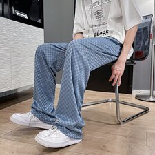 218-1-P33-KD177新款时尚休闲格子裤，男装休闲裤，四季星座218-1