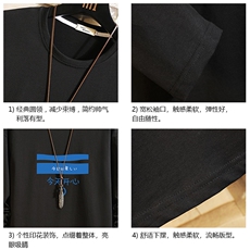 TX3033-P28加绒款-P35纯长袖t恤男大码圆领打底衫体恤砖墙，男装T恤，电商A040A