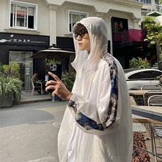 港风冰丝防晒衣薄款克莱因蓝外套户外休闲潮牌防晒服FS7765P38，男装夹克，星座227-7