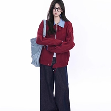 D66-P60格子衬衫拼接假两件卫衣女款秋冬大码休闲显瘦，男装衬衫，电商B323A