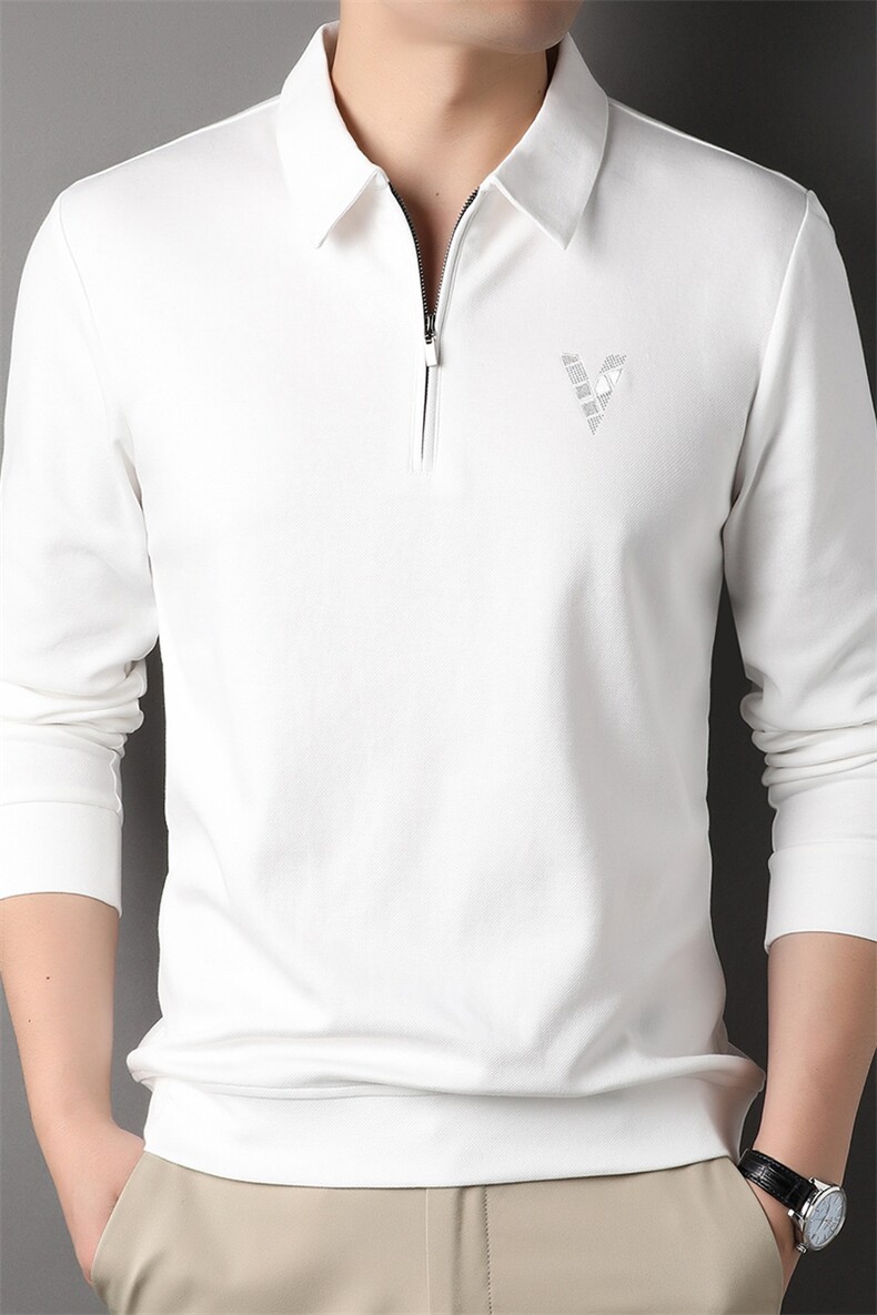 G99610男式秋季服装新款长袖T恤青年翻领卫衣四季打底体恤P65,男装卫衣,电商B360