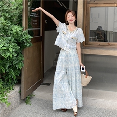现货：时尚轻奢蕾丝套装2C105-0512-P175-K258，女装套装/套裙，2C105