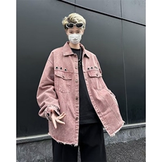 冬季新款时尚个性美式复古牛仔夹克男休闲百搭情侣外套W6309-P80，男装夹克，星座412-2