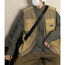 工装马甲男韩版潮流高街帅2023春秋新款ins宽松百搭外套W4616-P43，男装背心/马甲，星座412-2