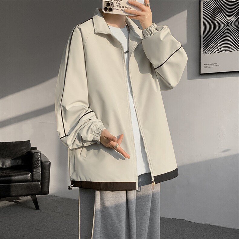 2025春季新款夹克男港风宽松外套JK8509-P55图片