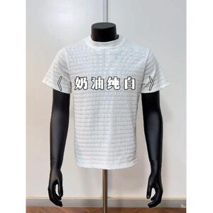 原版现货5000夏季静奢肌理混纺提花短袖T恤男女310A-4-tk3-特批16图片