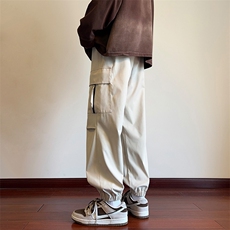 KP838P50港风休闲裤宽松运动裤拖地裤束脚裤男，男装休闲裤，星座1204-3