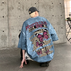 蜡染灰蓝色