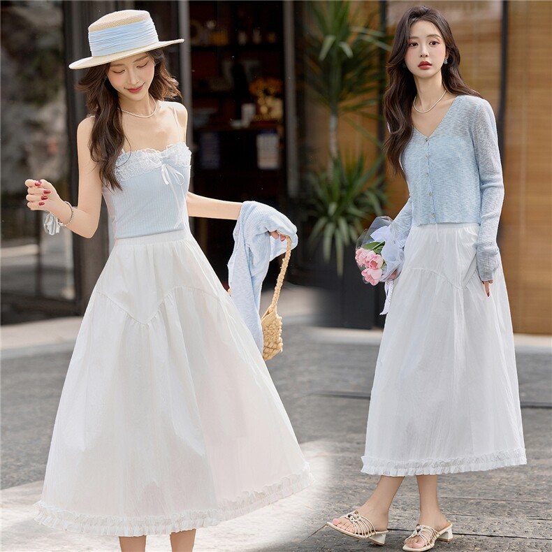 时尚防晒针织吊带三件套2026年夏季，女装套装/套裙，红依一坊