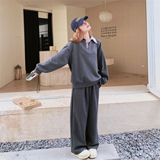 【新款】2C137-8281-P185-K298灰色卫衣套装，女装套装/套裙，2C137