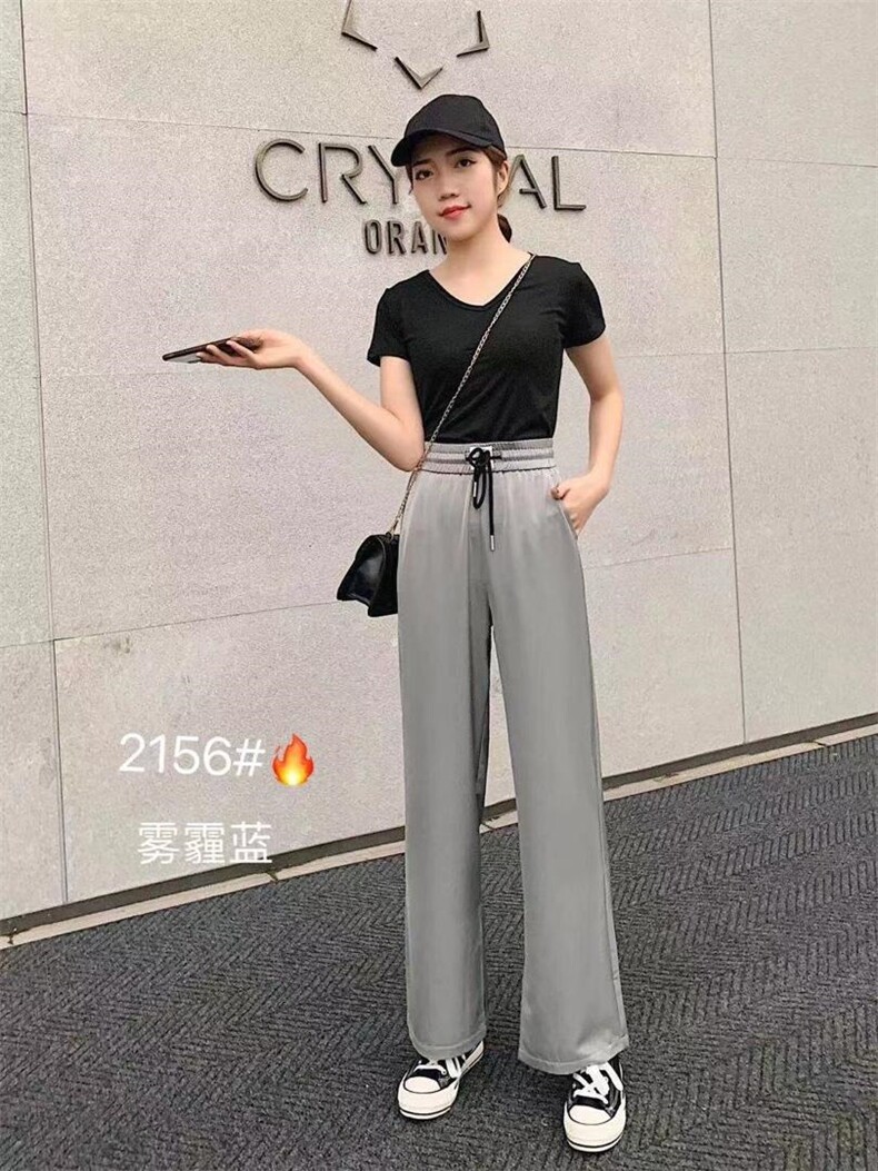 夏款阔腿裤，女装，变色鸟(1F)