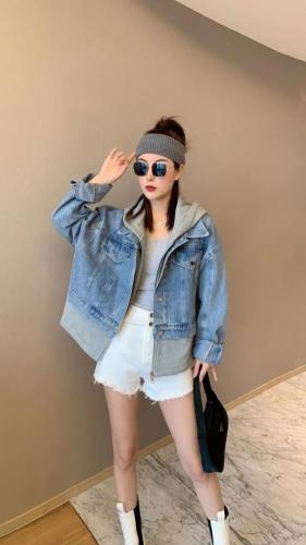 早春新款牛仔假两件,女装,斐媞梦 FTM