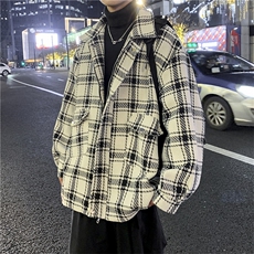 2023新款春秋季夹克男港风宽松潮流男百搭上衣外套JK06578-P68，男装夹克，星座308B-1