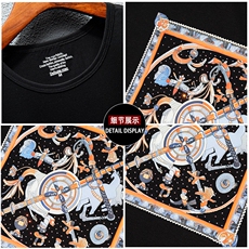 新款高品质套头短袖燙钻潮休闲圆领T恤夏季大码简欧上衣A2511-P63，男装T恤，电商A227B（原钱塘4066-1）