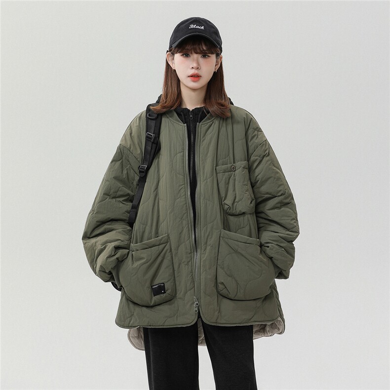 中性风白墙葫芦燕尾服设计加绒双侧开叉棉衣男MY770104P135控168图片