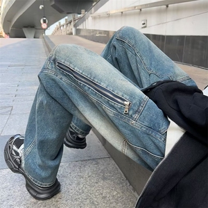 美式牛仔裤男款秋季长裤潮 D7101 P45图片