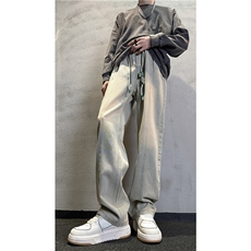 k1086-p55-控78S-3XL现货折皱宽松cleanfit牛仔裤，男装牛仔裤，星座116
