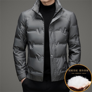 男羽绒服冬季新款立领休闲保暖短款加厚羽绒韩版潮服外套男装图片