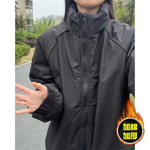 现货美式高街休闲棉衣夹克三防立领纯色户外工装加厚棉服外套图片