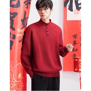 时尚日系简约潮流百搭慵懒高领简约毛衣流行气质新款文艺ins原宿图片