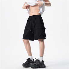 DK2505-特P36控68宽松工装五分裤夏季男士休闲短裤100聚酯纤维，男装牛仔裤，电商B370